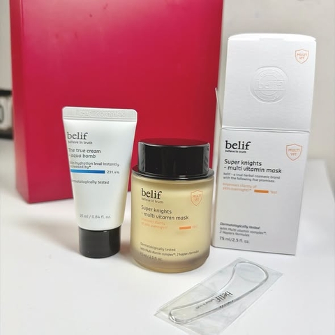 [ KÈM GIFT] Mặt nạ Belif Super Knights Multi Vitamin Mask 75ml