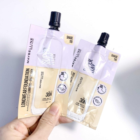 sample 5ml - kem nền Maybelline Luminuous  MÀU 110