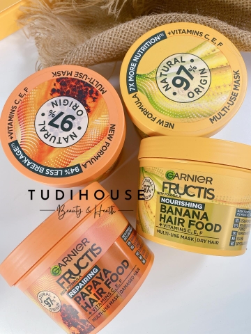 Kem ủ mặt nạ dưỡng tóc Garnier Fructis Hair Food 390ml