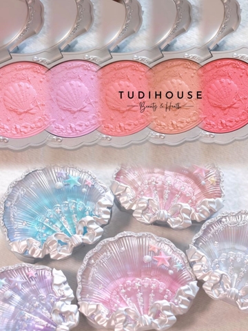 Má hồng Flower Knows Shell's Jewel Silk Satin Blush