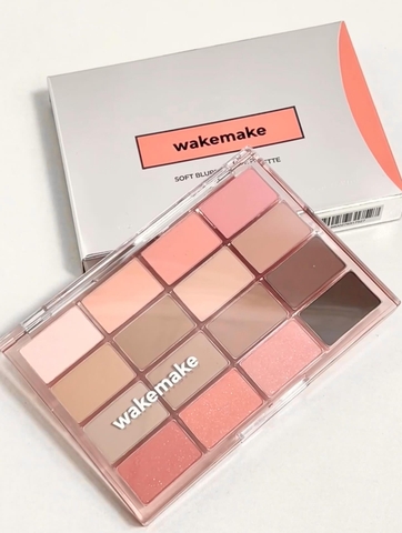 Phấn mắt Wakemake Soft Blurring Eye Palette - No.25 Healthy Coral Blurring