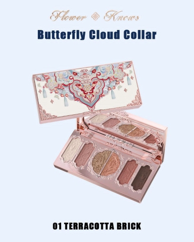 Bảng mắt Flower Knows Butterfly Cloud Collar Collection - 01 Terracotta Brick
