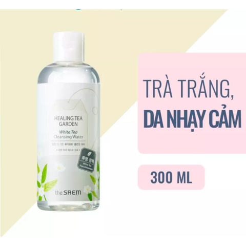 DATE 06/2027 - Nước Tẩy Trang The Saem Healing Tea Garden White Tea Cleansing Water 300ml