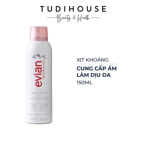 Xịt Khoáng Evian Cấp Ẩm Và Làm Dịu Da Facial Spray 150ml
