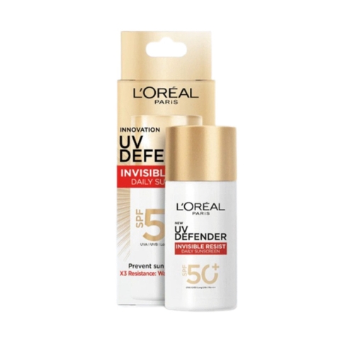 Kem Chống Nắng Thoáng Da Mỏng Nhẹ Loreal Paris UV Defender Invisible Resist Daily Sunscreen SPF50+ PA++++