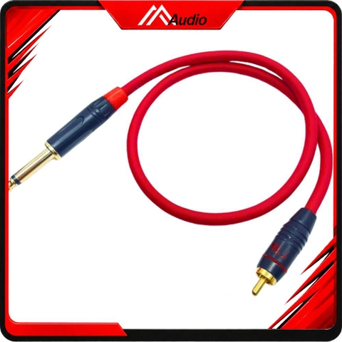 Dây RCA (AV) Ra Jack 6 ly Mono Đực Thẳng