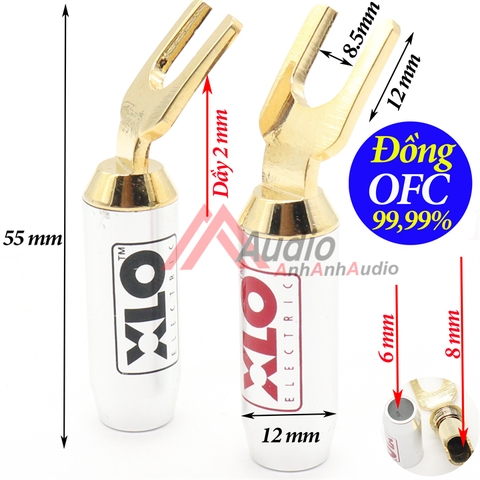 Jack loa càng cua XLO đồng nguyên chất , Giá 01 cái