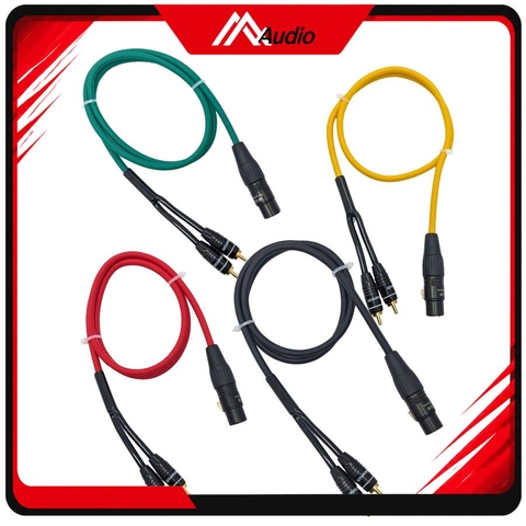Dây Canon Cái Ra 2 Đầu AV (RCA) Hoa seᵰ