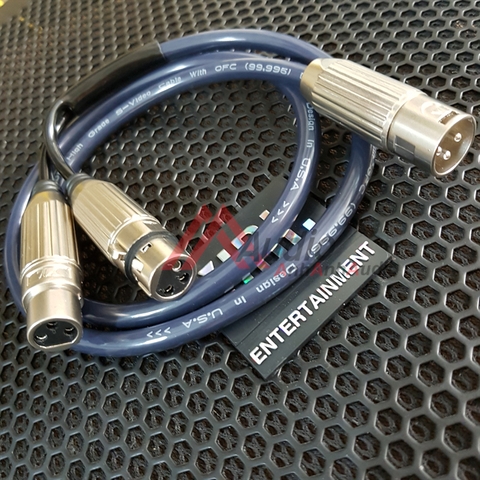 Dây Canon Đực ra 2 đầu Canon cái , Giá 01 sợi