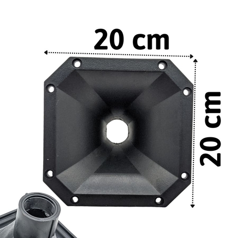 Họng Treble 450 Bát Giác 20x20 Ren Vặn 34mm