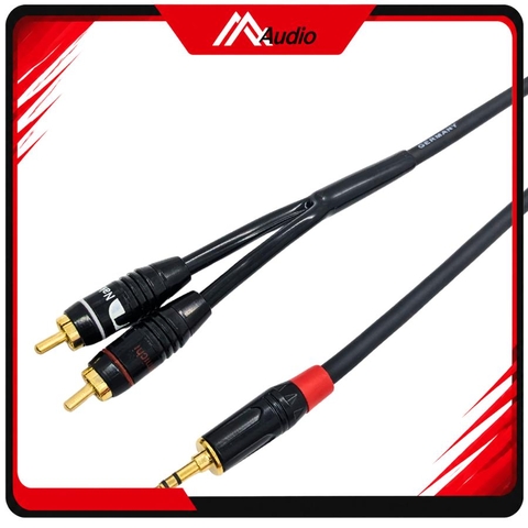 Dây Phát Nhạc 3.5mm ra 2 AV (RCA)