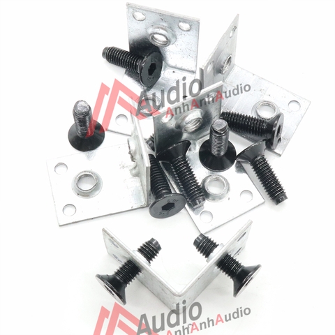 combo 10 ke góc loa và 20 ốc lục giác 8 mm dài 3