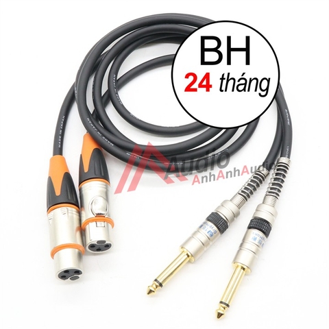 Dây Cáp Canon ra 6 ly hàng tốt , 02 sợi dài 1 mét