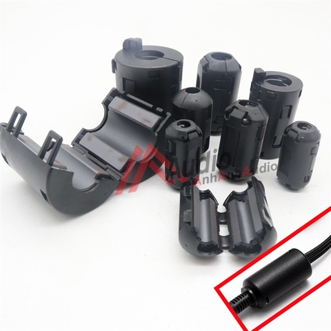 Lỏi Ferrit khử từ Kẹp dây tín hiệu chống nhiểu , giá 01 cục