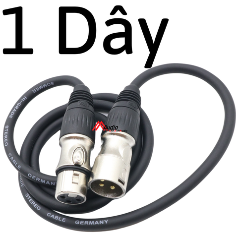 Dây Canon 2 Đầu , màu đen jack bạc