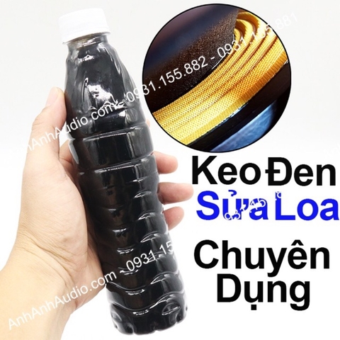 Keo đen sửa loa , dán mũi loa nhện loa màng loa