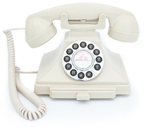 GPO Retro GPOCARRPBIV Carrington Push Button Telephone - Ivory (Large Item)
