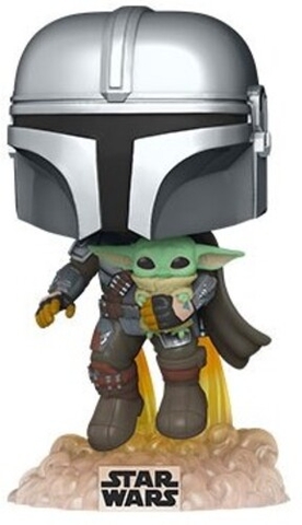 FUNKO POP! STAR WARS: The Mandalorian- Mando Flying w/Jet Pack (Vinyl Figure)
