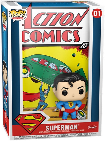 FUNKO POP! VINYL COMIC COVER: DC- Superman Action Comic (Large Item, Vinyl Figure)