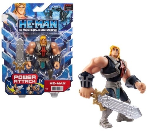 Mattel Collectible - Masters of the Universe Animated He-Man with Power Attack (He-Man, MOTU) (Large Item, Action Figure, Collectible)