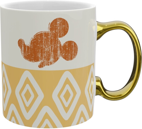 Disney Mickey Gold Handle Mug (11 Oz) (Ceramic Mug)
