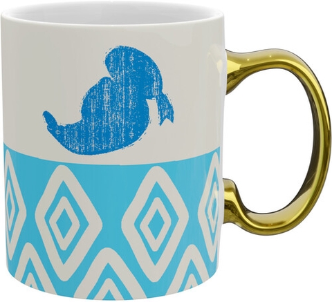 Disney Donald Duck Gold Handle Mug (11 Oz) (Ceramic Mug)