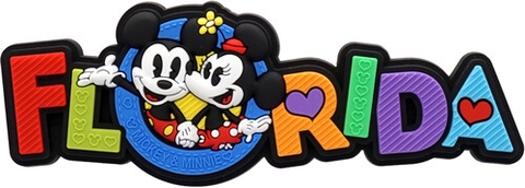 Disney Mickey & Minnie Florida Soft Touch PVC Magnet (Magnet)