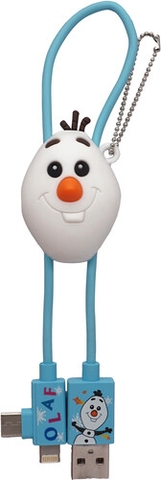 Frozen Olaf 3D Foam USB Cable Bag Clip (Keychain)