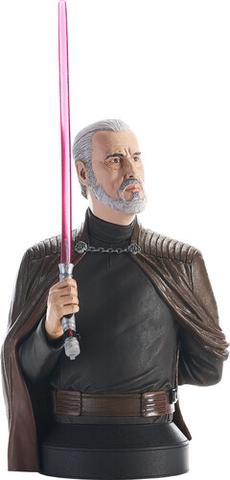 Diamond Select - Star Wars Revenge Of The Sith Count Dooku 1/6 Scale Bust (Large Item, Statue, Collectible)