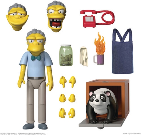 Super7 - The Simpsons ULTIMATES! Wave 1 - Moe (Large Item, Collectible, Figure, Action Figure)