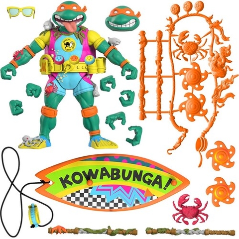 Super7 - Teenage Mutant Ninja Turtles (TMNT) ULTIMATES! Wave 6 - Mike the Sewer Surfer (Large Item, Collectible, Figure, Action Figure)