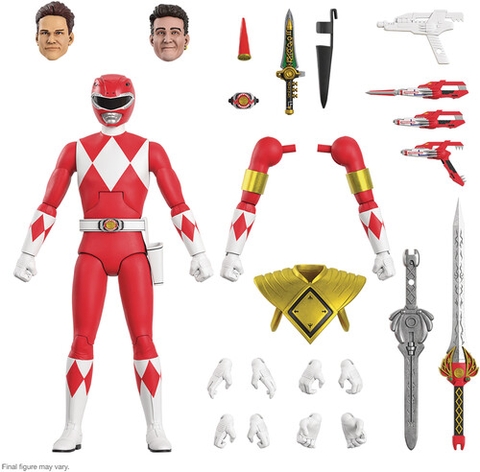 Super7 - Mighty Morphin Power Rangers ULTIMATES! Wave 2 - Red Ranger (Large Item, Collectible, Figure, Action Figure)