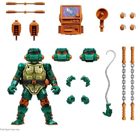 Super7 - TMNT Teenage Mutant Ninja Turtles ULTIMATES! Wave 7 - Warrior Metalhead Michelangelo (Large Item, Collectible, Figure, Action Figure)