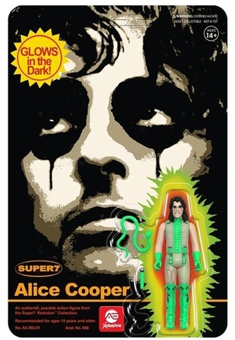 Super7 - Alice Cooper ReAction Figure - Glow-in-the-Dark (AE Xclusive) (Collectible, Figure, Action Figure, AE Exclusive)