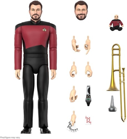 Super7 - Star Trek: The Next Generation ULTIMATES! Wave 1 - Riker (Large Item, Collectible, Figure, Action Figure)
