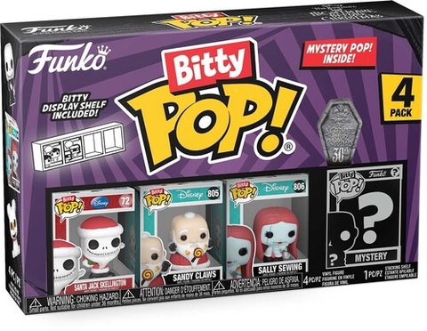 FUNKO BITTY POP!: The Nightmare Before Christmas- Santa Jack 4PK (Vinyl Figure)