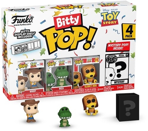FUNKO BITTY POP!: Toy Story- Woody 4PK (Vinyl Figure)