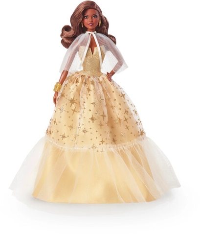 Mattel - 2023 Holiday Doll (Dark Brown Hair) (Large Item, Collectible, Limited Edition, Doll)