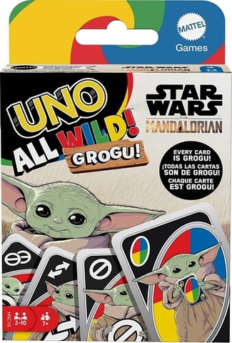 Mattel Games - UNO - The Mandalorian All Wild Grogu (Card Game, Table Top Game)