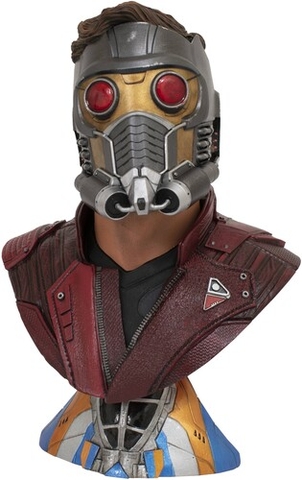 Diamond Select - Marvel Legends in 3D - Avengers Endgame Star-Lord 1/2 Scale Bust (Large Item, Statue, Collectible)