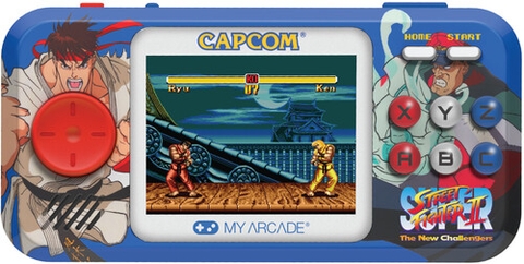My Arcade DGUNL-4187 Super Street Fighter II Pocket Player Pro Handheld Portable Gaming System (2 GAMES IN 1)
