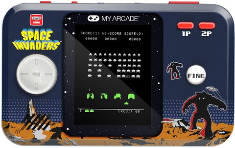 My Arcade DGUNL-7006 Space Invaders Pocket Player Pro Handheld Portable Gaming System