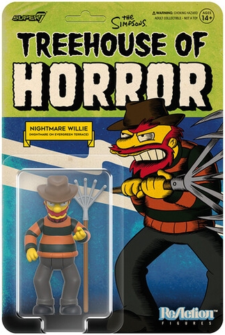 Super7 - The Simpsons - ReAction Wv4 - Nightmare Willie (Treehouse Of Horror V2) (Collectible, Figure, Action Figure)