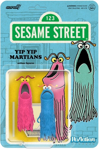 Super7 - Sesame Street - ReAction Wv 1 - Yip Yip Martians (Collectible, Figure, Action Figure)