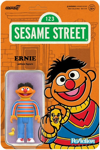 Super7 - Sesame Street - ReAction Wave 1 - Ernie (Collectible, Figure, Action Figure)