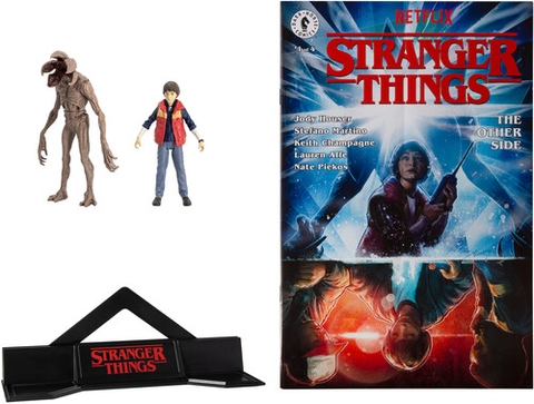 McFarlane - Stranger Things - Page Punchers 2pk - Will Byers and Demogorgon 3in Action Figures with Comic (Large Item, Action Figure)