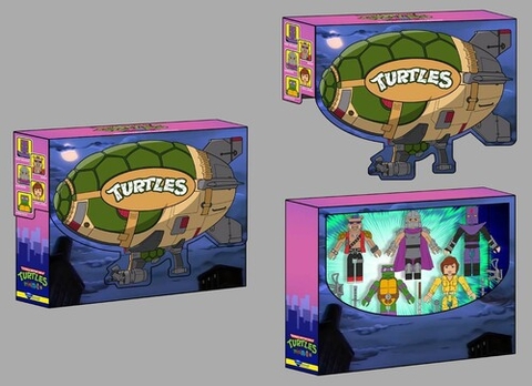 Diamond Select - TMNT - Deluxe Turtle Blimp Minimates Box Set (Large Item, Figure, Collectible)