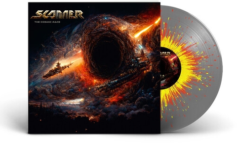Scanner - Cosmic Race - Silver/ red/ yellow Splatter (Colored Vinyl, Silver, Red, Yellow, Splatter)