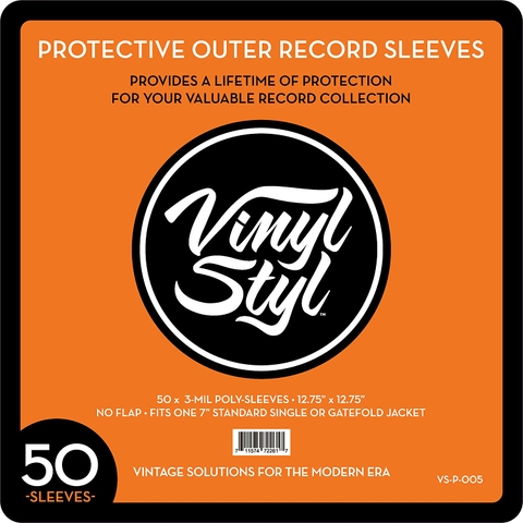 Outer Record Sleeves / Vinyl Styl Protective - 50 sleeves/Pack