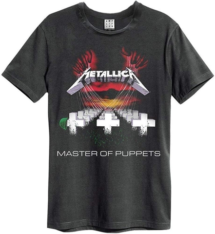 METALLICA - MASTERS OF PUPPETS AMPLIFIED VINTAGE CHARCOAL LARGE T